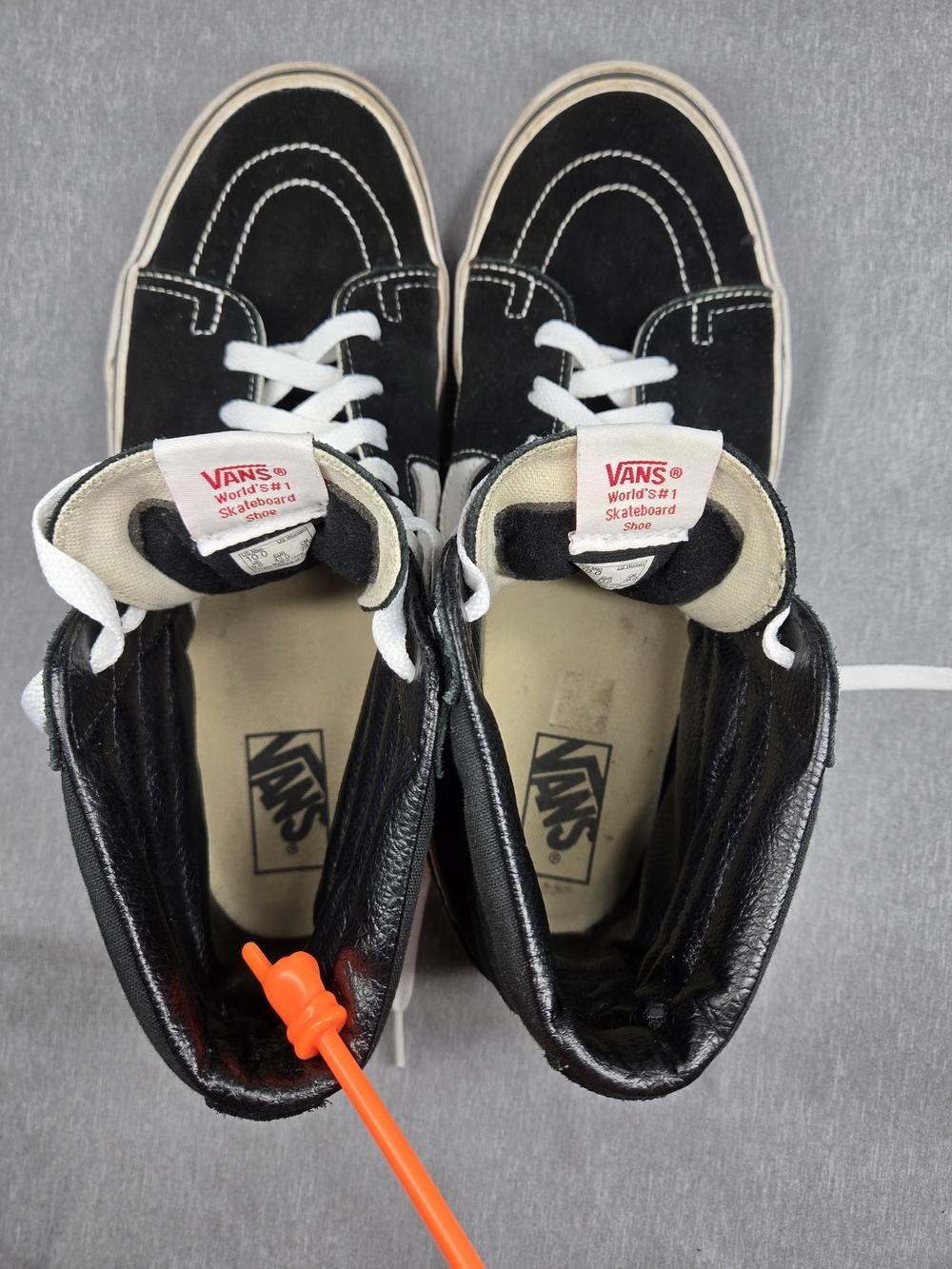 Vans Sk8-Hi Black/White High-Top Skate Shoes - Picture 11 of 11